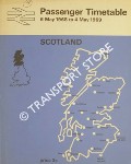 Passenger Timetable Scotland - 6 May 1968 to 4 May 1969 by British Rail Scottish Region